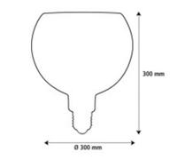 Segula LED Floating Cage negro G300 E27 5W 2200 K atenuable EC:EPREL:2394762