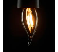 SEGULA vela LED viento 14 3,2W 2.700K transparente EC:EPREL:984185