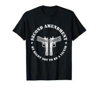 Segunda Enmienda Mi Derecho a No Ser una Víctima Diseño de Pistola Camiseta
