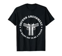 Segunda Enmienda Mi Derecho a No Ser una Víctima Diseño de Pistola Camiseta gráfica económica