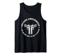 Segunda Enmienda Mi Derecho a No Ser una Víctima Diseño de Pistola Camiseta sin Mangas