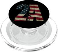 Segunda Enmienda Patriótica Propietario de la Pistola Rifle de la Bandera Americana PopSockets PopGrip para MagSafe