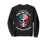 Segunda Enmienda Skull Come and Take It USA Freedom Retro Sudadera
