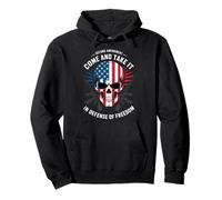 Segunda Enmienda Skull Come and Take It USA Freedom Retro Sudadera con Capucha