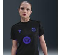 Segunda equipación Academy Pro FC Barcelona Camiseta de fútbol de manga corta para antes del partido Kobe Dri-FIT - Mujer - Negro S (EU 36-38)
