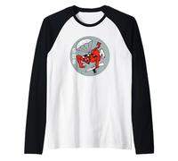 Segunda Guerra Mundial 508 Airborne Red Devils Vintage Segunda Guerra Mundial Camiseta Manga Raglan