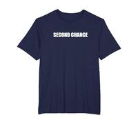 Segunda Oportunidad Camiseta, Hombre Tallas Grandes, Azul Marino, 4X Alto