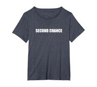 Segunda Oportunidad Camiseta, Mujer Tallas Grandes, Azul Jaspeado, 2XL Grande