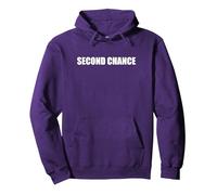Segunda Oportunidad Sudadera con Capucha, Unisex para Adultos, Morado, XXL