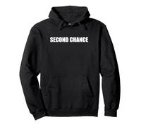Segunda Oportunidad Sudadera con Capucha, Unisex para Adultos, Negro, XXL