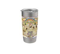Segundo álbum de ayuda de Lynyrd Skynyrd Art Retro 70s Faith Rock Vaso térmico de acero inoxidable de doble pared