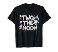 Segundo cumpleaños de Two The Moon Birthday Boy, astronauta del espacio exterior Camiseta