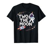 Segundo cumpleaños de Two The Moon Birthday Boy, astronauta del espacio exterior Camiseta