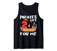 Segundo cumpleaños: Pirates Life para mí, 2 años, cumpleaños, niños Camiseta sin Mangas