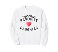 Segundo Favorito Divertido Hermano Daddy'S Girl celos Hija Sudadera