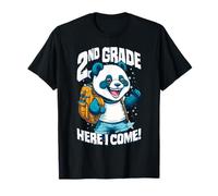 Segundo Grado Aquí Vuelvo Al Primer Día De Escuela Panda Camiseta