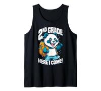 Segundo Grado Aquí Vuelvo Al Primer Día De Escuela Panda Camiseta sin Mangas