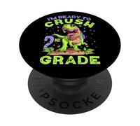 Segundo Grado de Vuelta a la Escuela aplastamiento 1er día de Dinosaurio de la Escuela PopSockets PopGrip Adhesivo