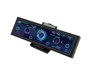 Segundo Monitor USB C de 8,8 Pulgadas para Comprobar la Temperatura de la Computadora, Uso de la CPU, GPU, RAM, FPS, Datos del Disco Duro: Conexión Fácil, Diseño Personalizable,