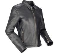 Segura Bogart Chaqueta de cuero para moto de mujer, negro, tamaño 38