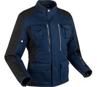 Segura Bora Chaqueta textil de moto, negro-azul, tamaño L para Hombres