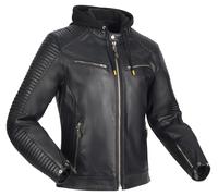 Segura Dorian 2 Chaqueta de cuero para moto, negro, tamaño L para Hombres
