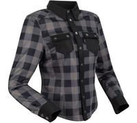 Segura Jovan Camisa de moto para mujer, negro-gris, tamaño 44