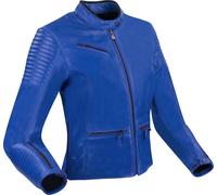 Segura Curve Chaqueta de cuero para moto, azul, tamaño 40 para Mujer