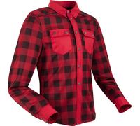 Segura Jovan Camisa de moto, negro-rojo, tamaño S para Hombres