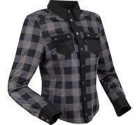Segura Jovan Camisa de moto para mujer, negro-gris, tamaño 44