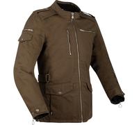 Segura Leyton Chaqueta textil de la motocicleta, verde-marrón, tamaño S para Hombres