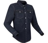 Segura Luthor Denim Chaqueta Textil Moto, azul, tamaño L para Hombres