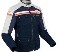Segura Mojo Chaqueta textil de moto, gris-azul, tamaño L para Hombres