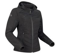 Segura Natcho Vented Softshell Mesh Chaqueta textil de moto para mujer, negro-gris, tamaño 46
