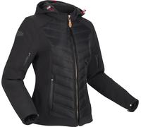 Segura Natcho 2 Chaqueta textil de moto para mujer, negro-rojo, tamaño 36