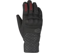 Segura Natcho Guantes de moto impermeables para mujer de invierno, negro/rojo, Talla 6 (M)