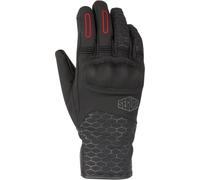 Segura Natcho Guantes de moto impermeables para mujer de invierno, negro/rojo, Talla 8 (XL)