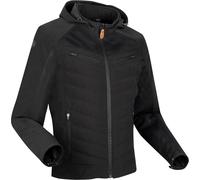 Segura Natcho Vented Softshell Mesh Chaqueta Textil Moto, negro/gris, Talla XL