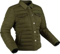 Segura Ness Chaqueta textil de moto para mujer, verde-marrón, tamaño 48