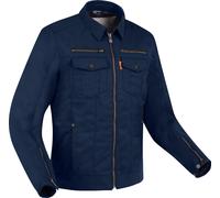 Segura Patrol Chaqueta textil impermeable para motocicleta, azul, tamaño S para Hombres