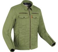 Segura Patrol Chaqueta textil impermeable para motocicleta, Caqui, Talla L