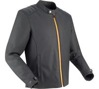 Segura Phil Chaqueta de cuero para moto, negro/amarillo, Talla L