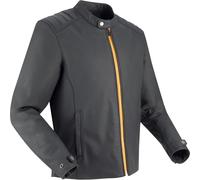 Segura Phil Chaqueta de cuero para moto, negro/amarillo, Talla M