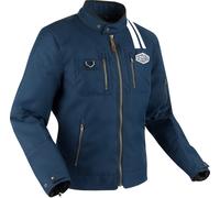 Segura Scorpio Chaqueta textil de moto, blanco-azul, tamaño M para Hombres