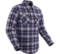 Segura Sierra Camisa de motocicleta, blanco-azul, tamaño 2XL para Hombres