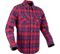 Segura Sierra Camisa de motocicleta, rojo-azul, tamaño 2XL para Hombres