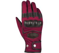 Segura Tampico Guantes de moto para mujer, negro/rojo oscuro, Talla 7 (L)