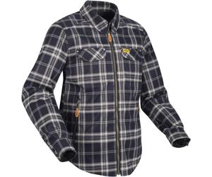 Segura Traffic Camisa de moto, Azul oscuro/blanco, Talla XXL