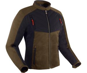 Segura Volt chaqueta textil impermeable para motocicletas, Caqui/Negro, Talla XXL
