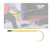 Seguridad Aislada De Alto Voltaje,Gancho Aislado For Salvar Vidas,Herramientas De Electricista For Extinción De Incendios Aisladas,Aberturas De 16,5 Pulgadas(Yellow,100cm)